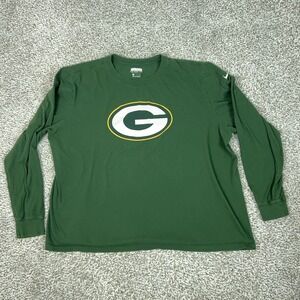 Green Bay Packers Shirt Mens 3XL Green Long Sleeve NFL Football Nike Tee Sports